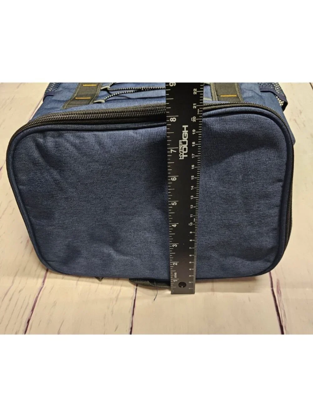New Blue Black 40 Can Insluated Zip Pocket Side Water Bottle 8 Hour Backpack
